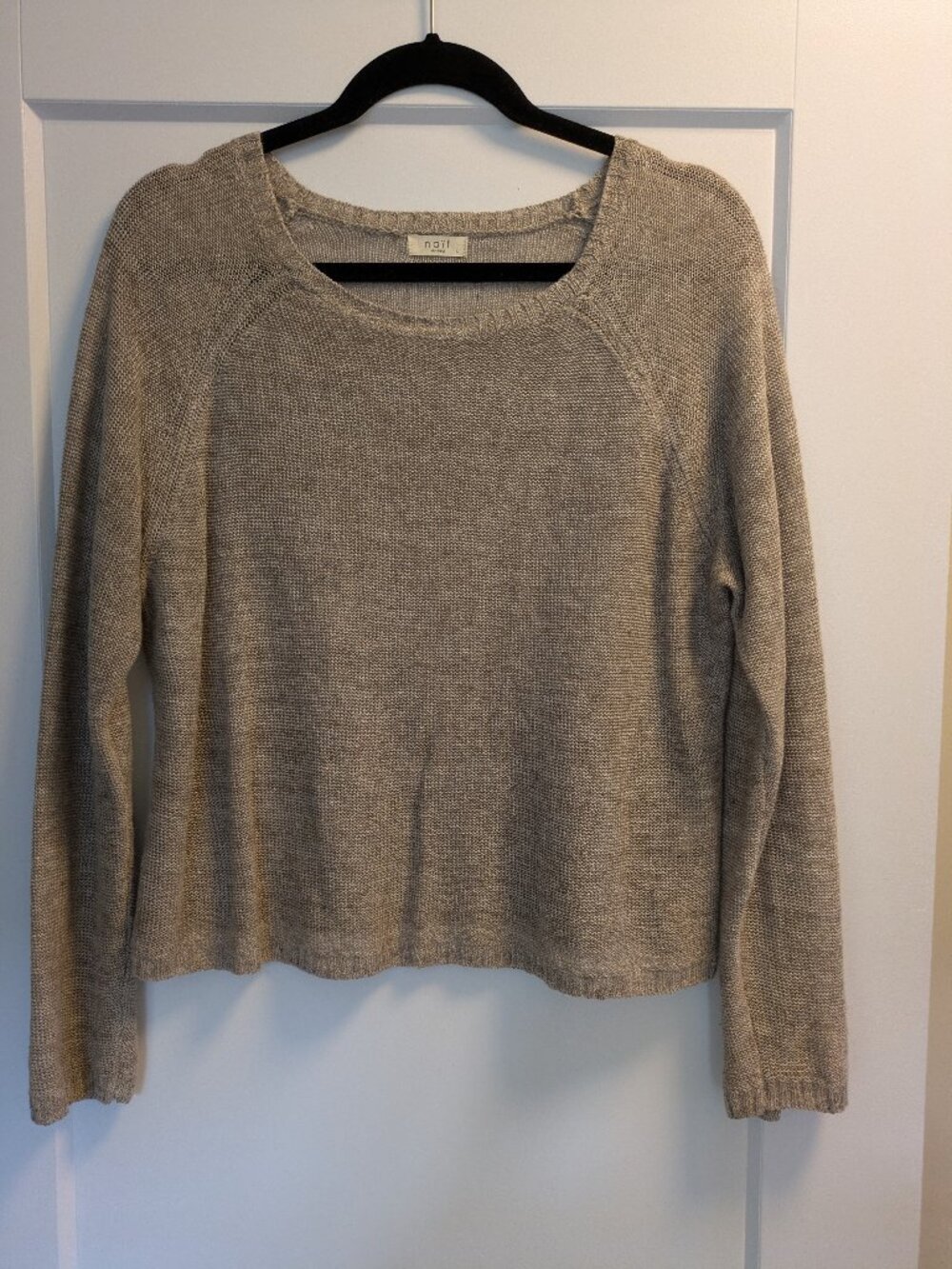 Naïf Montréal 100% Linen Open Knit Sweater | Size L